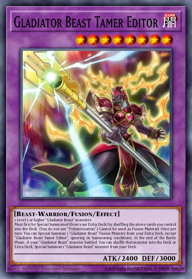 Carte Yu-Gi-Oh! Gladiator Beast Tamer Editor #023 — Battles of Legend: Light's Revenge