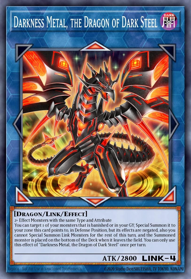 Carte Yu-Gi-Oh! Darkness Metal, the Dragon of Dark Steel #044 — Battles of Legend: Chapter 1