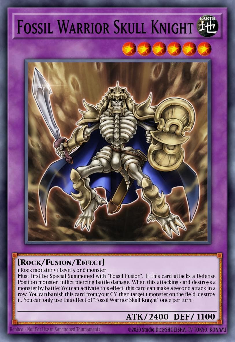 Carte Yu-Gi-Oh! Fossil Warrior Skull Knight #007 — Battles of Legend: Armageddon
