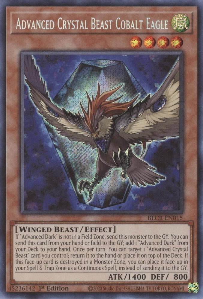 Carte Yu-Gi-Oh! Advanced Crystal Beast Cobalt Eagle #016 — Battles of Legend: Crystal Revenge