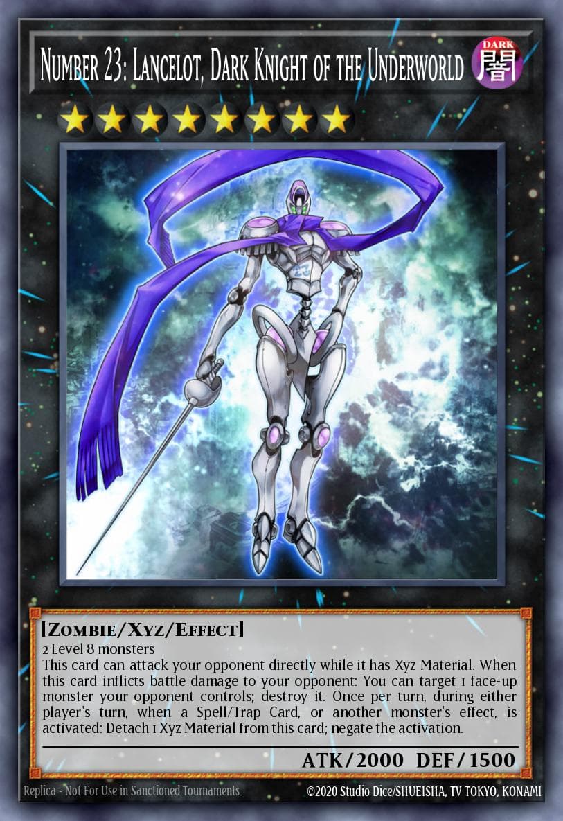 Carte Yu-Gi-Oh! Number 23: Lancelot, Dark Knight of the Underworld #2 — Breakers of Shadow: Special Edition