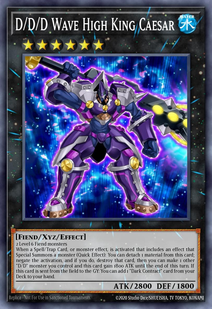 Carte Yu-Gi-Oh! D/D/D Wave High King Caesar #06 — Yu-Gi-Oh! Championship Series 2025 prize cards