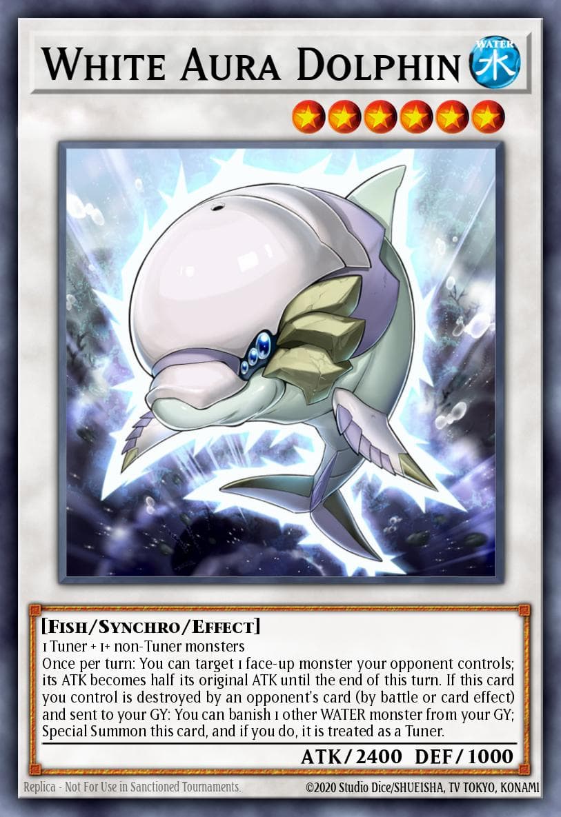 Carte Yu-Gi-Oh! White Aura Dolphin #052 — Battles of Legend: Chapter 1
