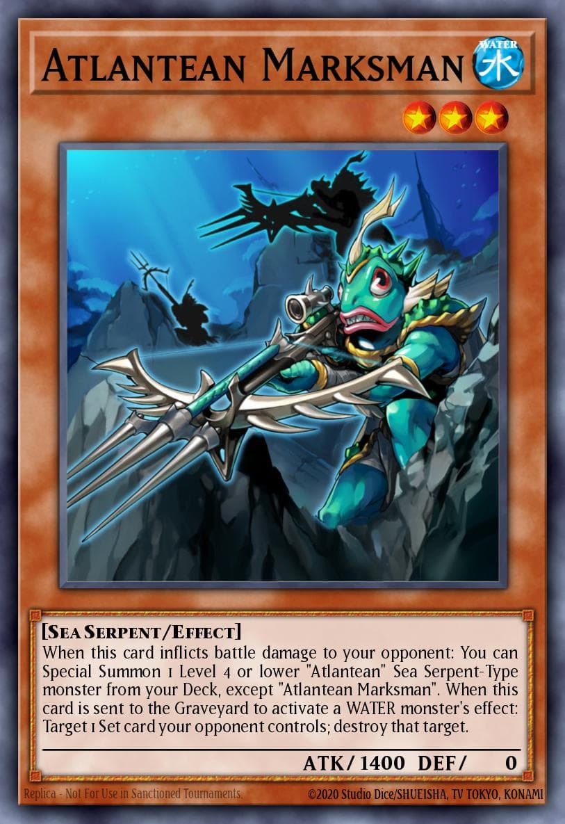 Carte Yu-Gi-Oh! Atlantean Marksman #001 — Astral Pack Three