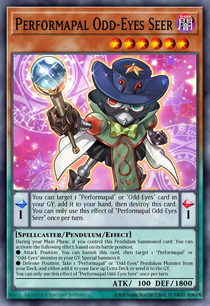 Carte Yu-Gi-Oh! Performapal Odd-Eyes Seer #031 — Battles of Legend: Crystal Revenge