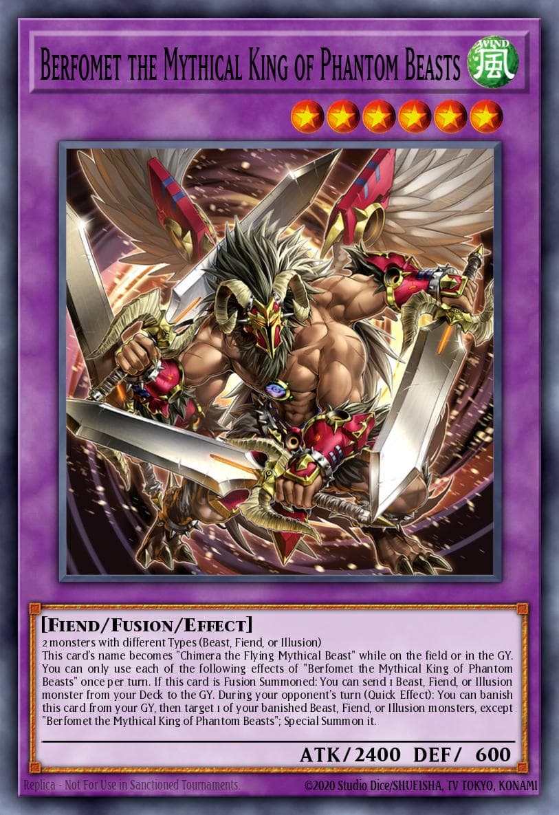 Carte Yu-Gi-Oh! Berfomet the Mythical King of Phantom Beasts #032 — Age of Overlord
