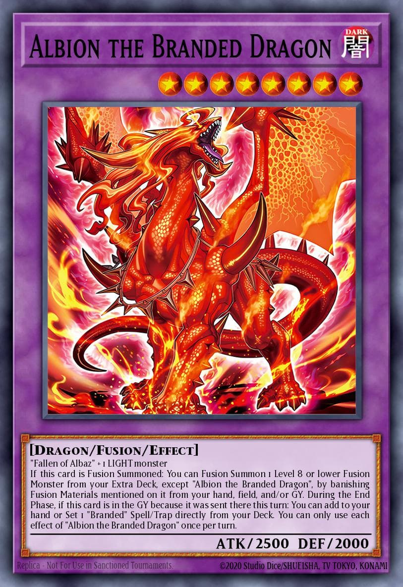 Carte Yu-Gi-Oh! Albion the Branded Dragon #043 — THE CHRONICLES DECK: The Fallen & The Virtuous (All-Foil Edition)