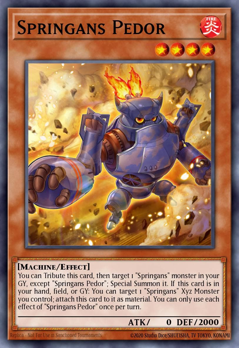 Carte Yu-Gi-Oh! Springans Pedor #007 — Blazing Vortex
