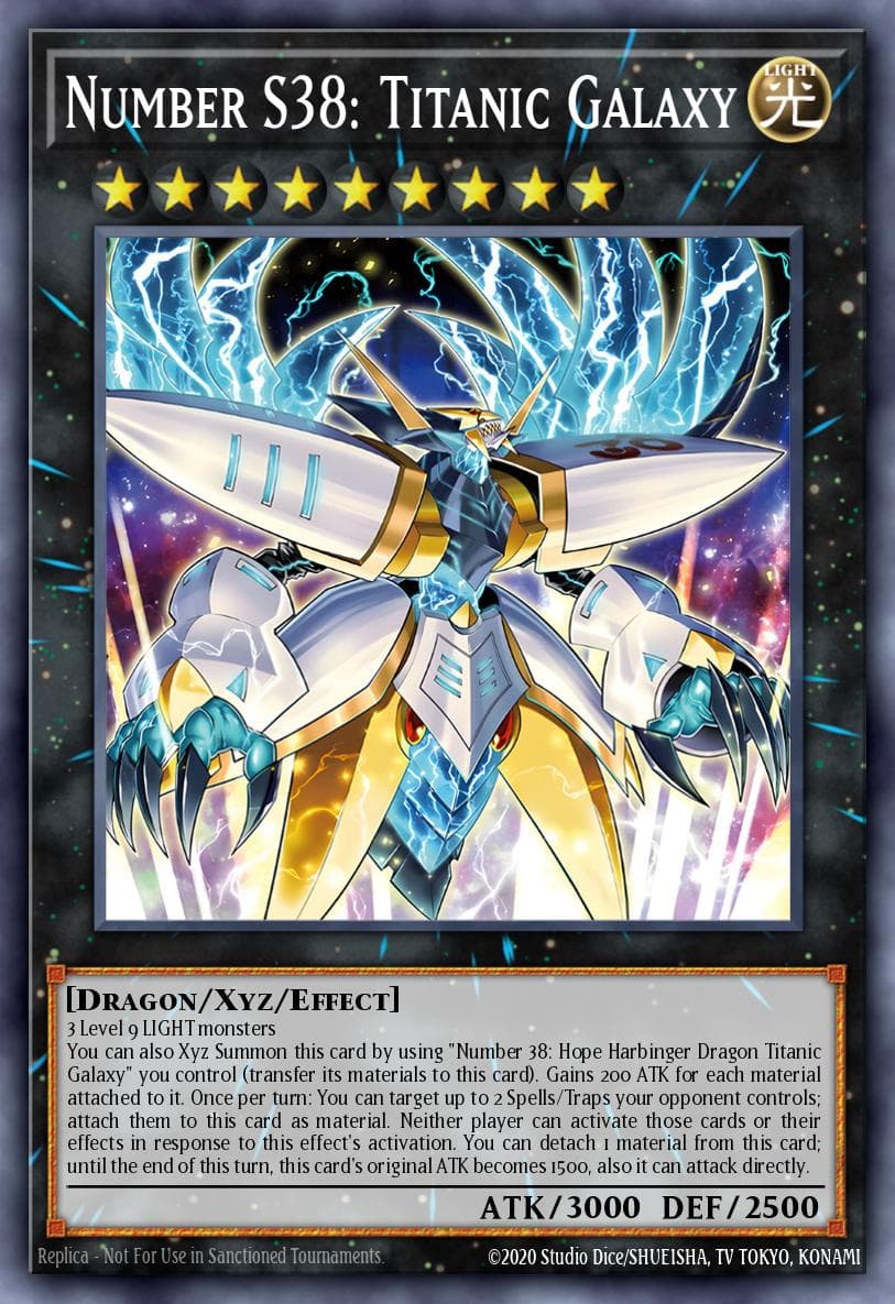 Carte Yu-Gi-Oh! Number S38: Titanic Galaxy #038 — Battles of Legend: Monster Mayhem
