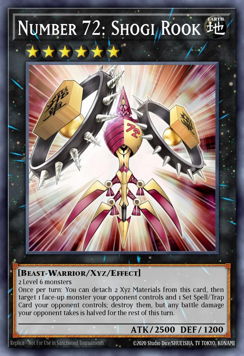 Carte Yu-Gi-Oh! Number 72: Shogi Rook #080 — Battles of Legend: Monstrous Revenge
