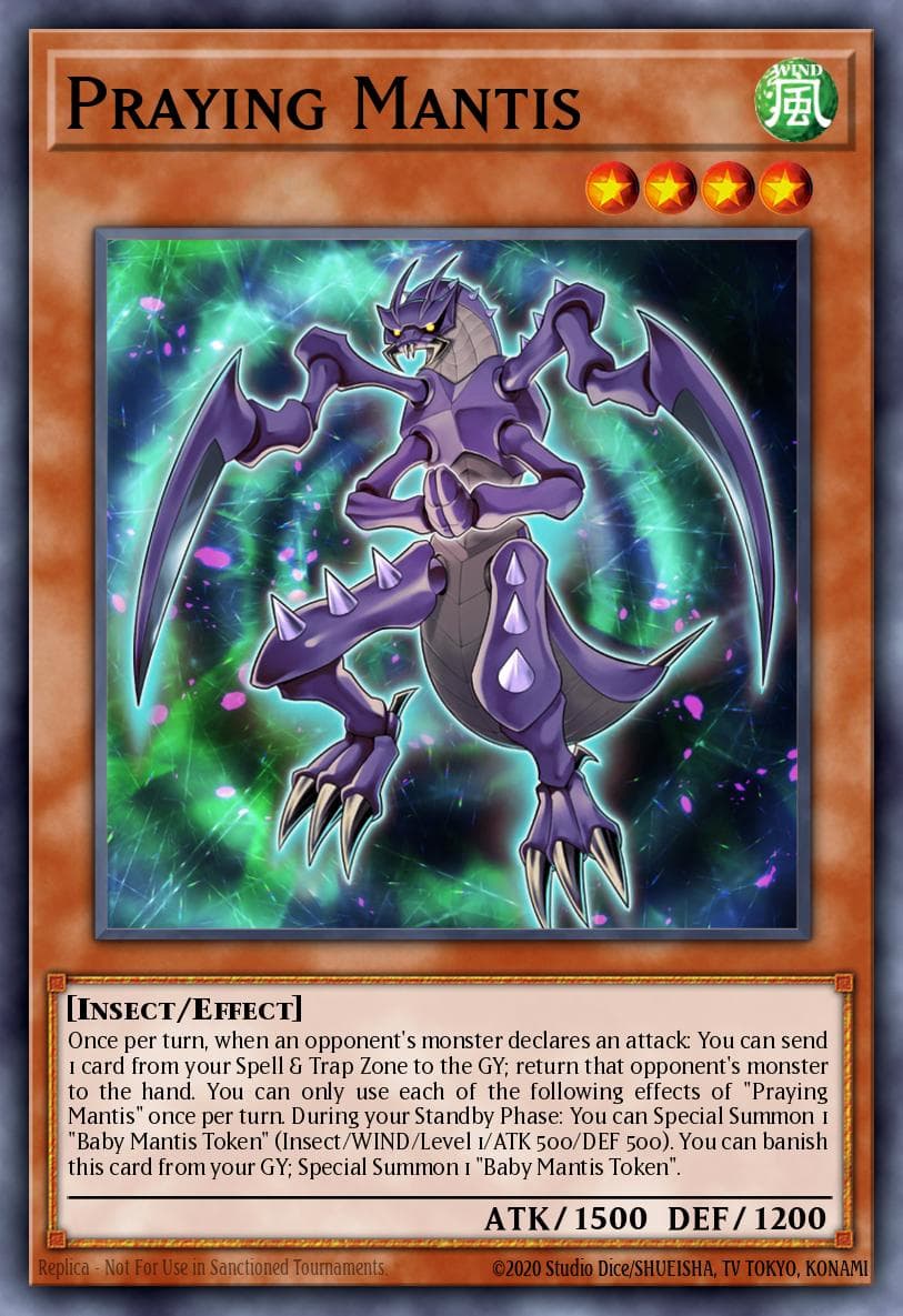 Carte Yu-Gi-Oh! Praying Mantis #033 — Battles of Legend: Monstrous Revenge