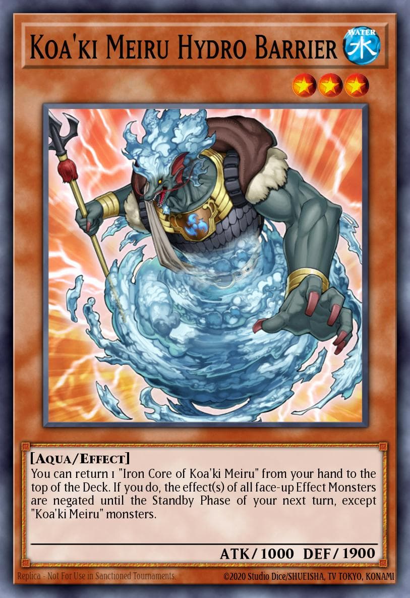 Carte Yu-Gi-Oh! Koa'ki Meiru Hydro Barrier #022 — Ancient Prophecy