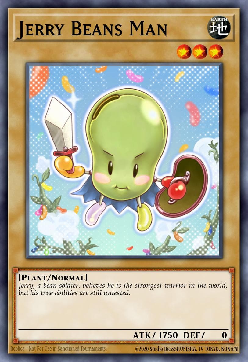 Carte Yu-Gi-Oh! Jerry Beans Man #001 — Battle Pack 3: Monster League