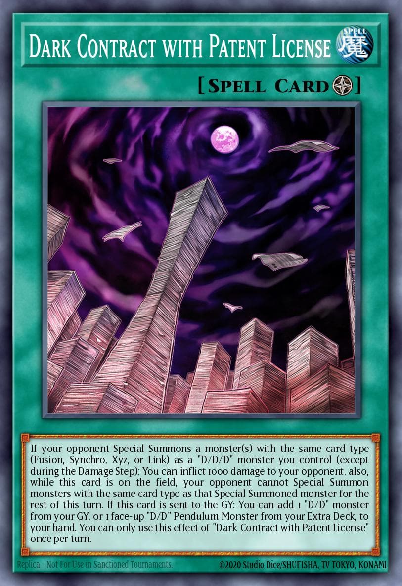 Carte Yu-Gi-Oh! Dark Contract with Patent License #056 — Battle of Chaos