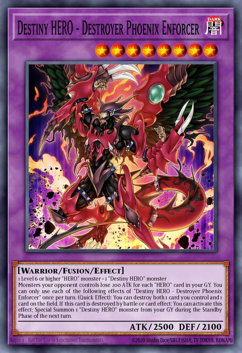 Carte Yu-Gi-Oh! Destiny HERO - Destroyer Phoenix Enforcer #039 — Burst of Destiny