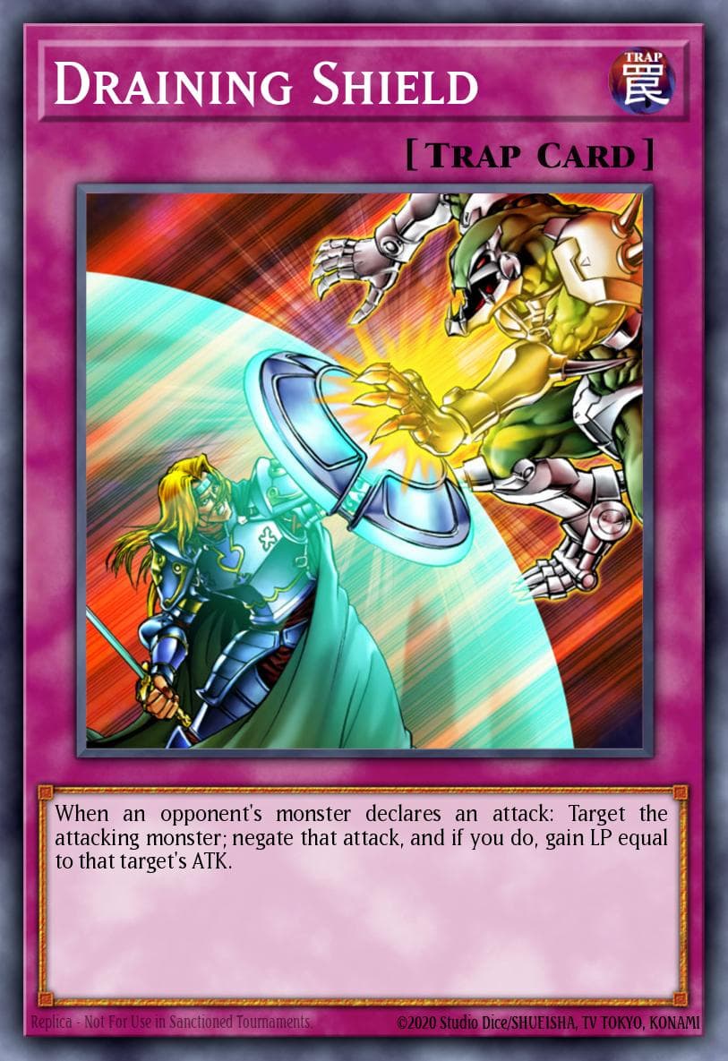 Carte Yu-Gi-Oh! Draining Shield #181 — Battle Pack 2: War of the Giants