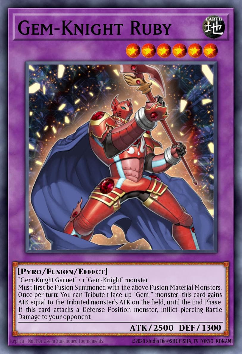 Carte Yu-Gi-Oh! Gem-Knight Ruby #136 — Battles of Legend: Monster Mayhem