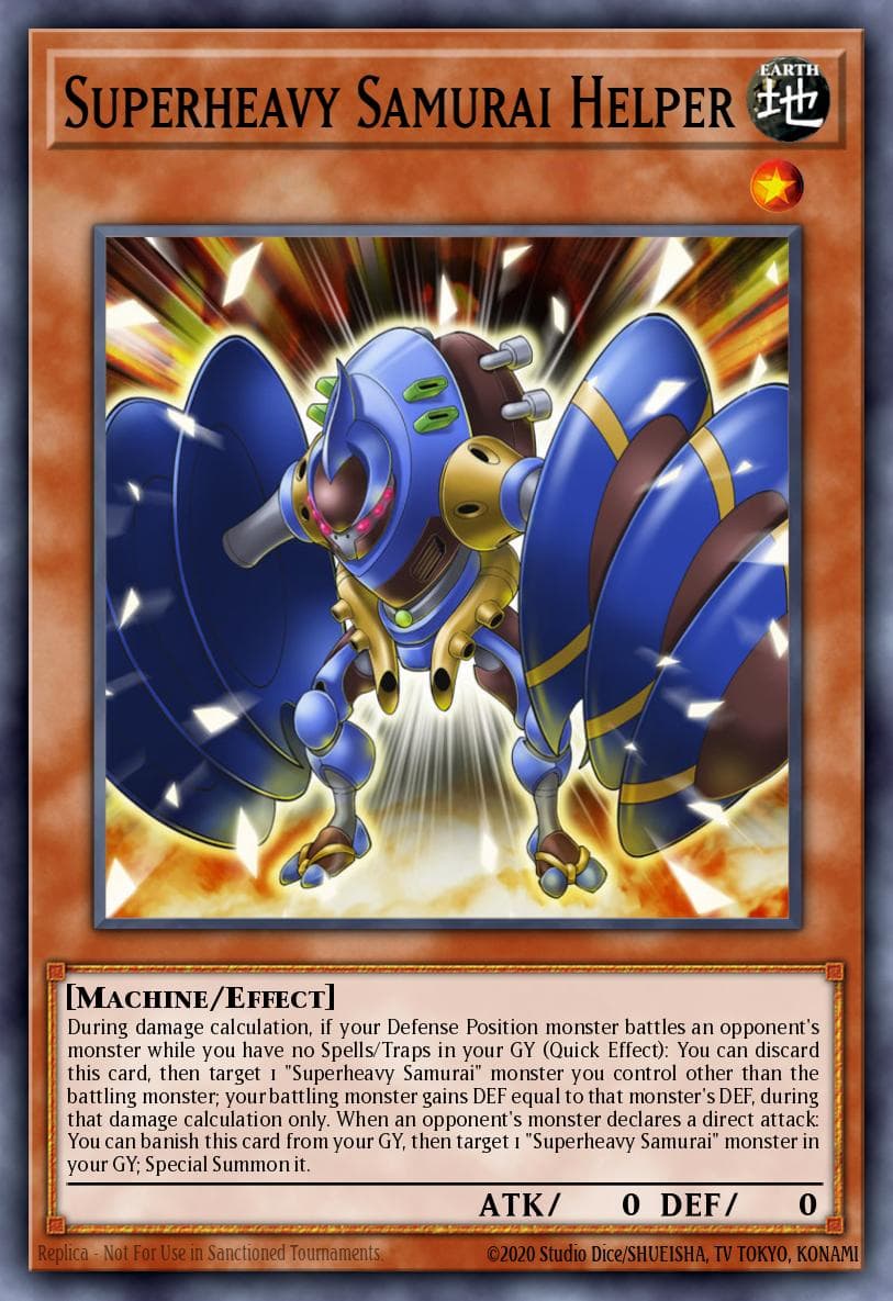 Carte Yu-Gi-Oh! Superheavy Samurai Helper #009 — Battles of Legend: Light's Revenge