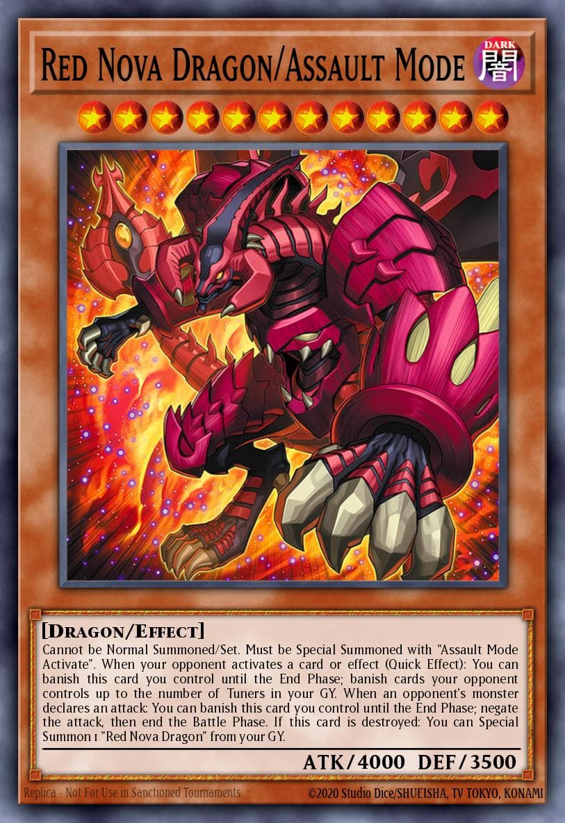 Carte Yu-Gi-Oh! Red Nova Dragon/Assault Mode #004 — Blazing Dominion