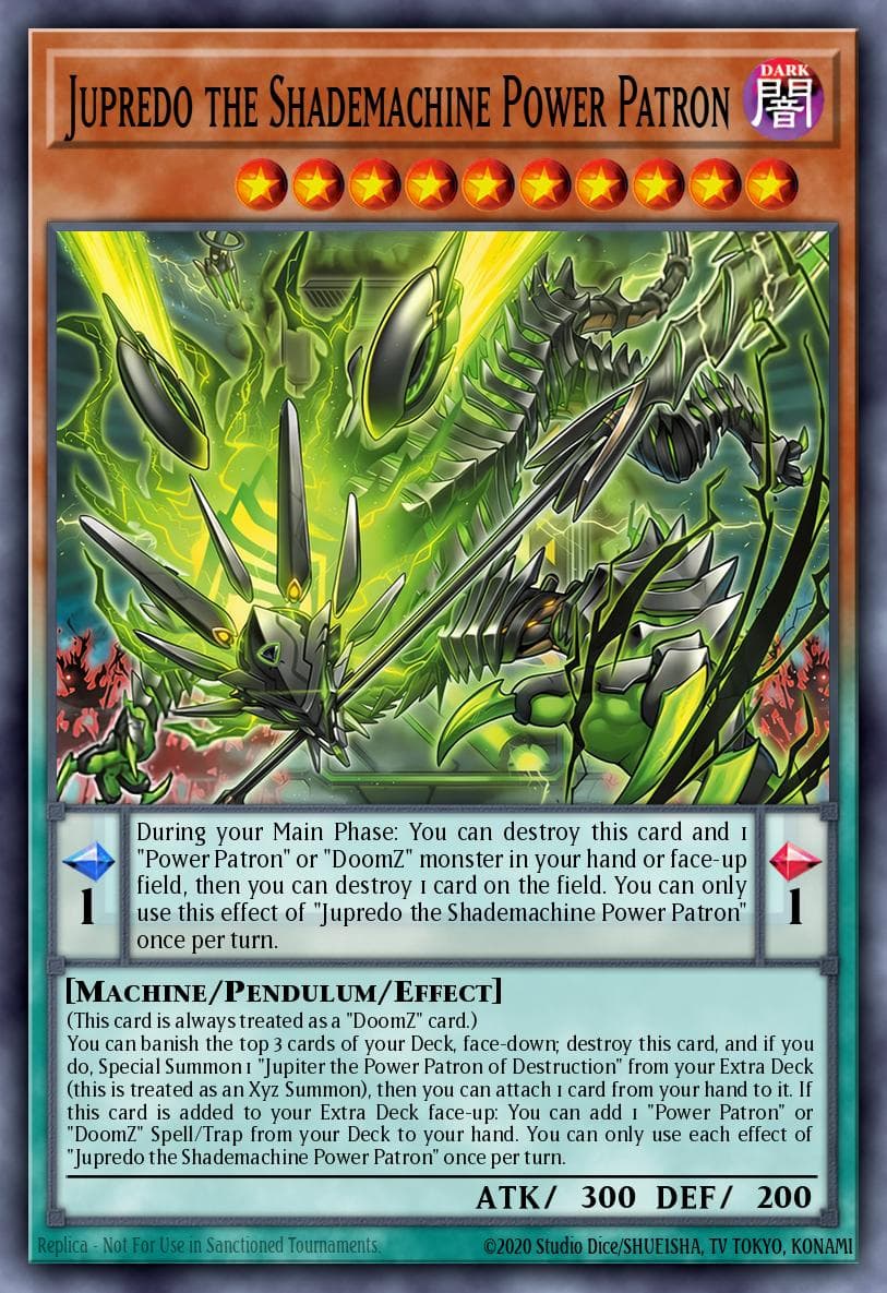 Carte Yu-Gi-Oh! Jupredo the Shademachine Power Patron #012 — Blazing Dominion