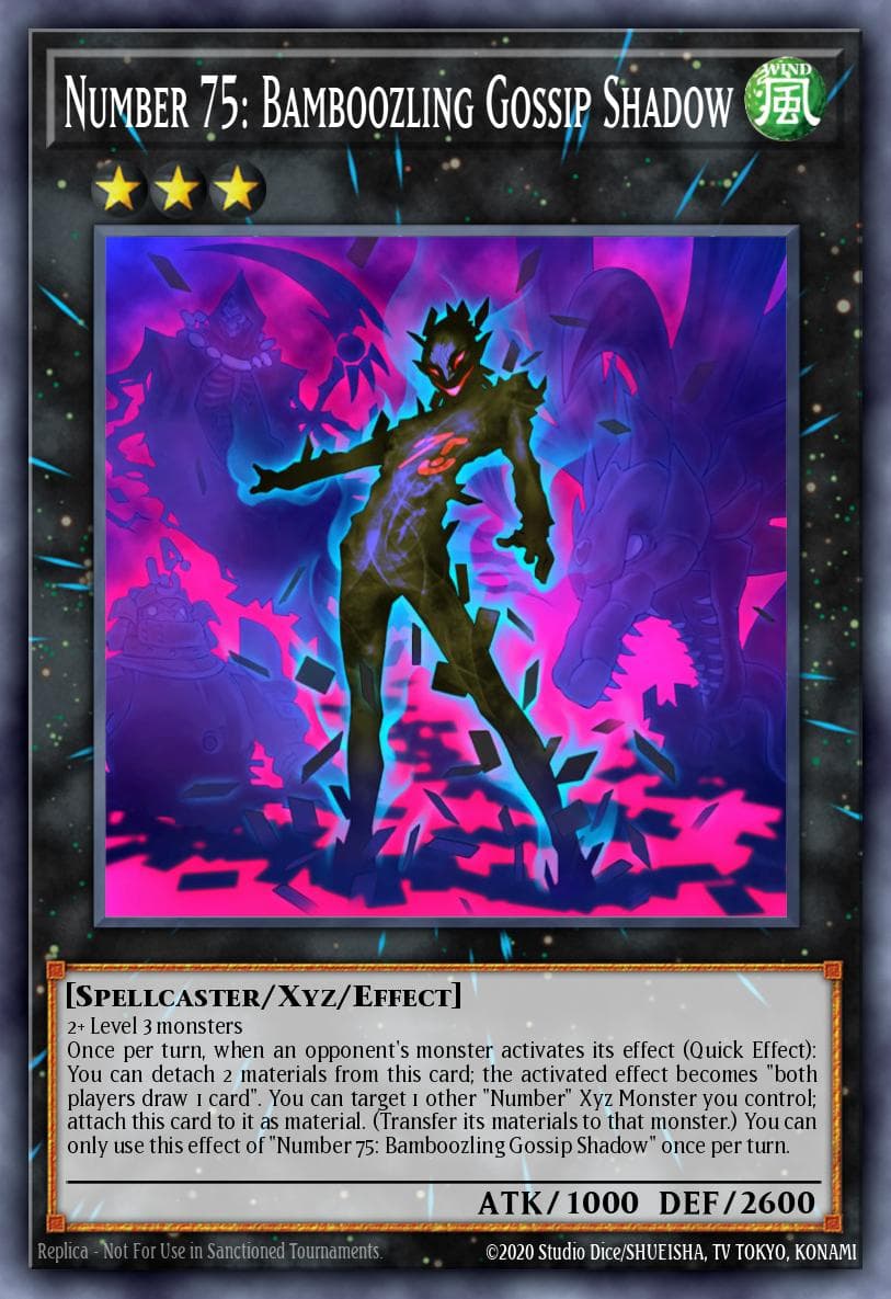 Carte Yu-Gi-Oh! Number 75: Bamboozling Gossip Shadow #032 — Battles of Legend: Relentless Revenge