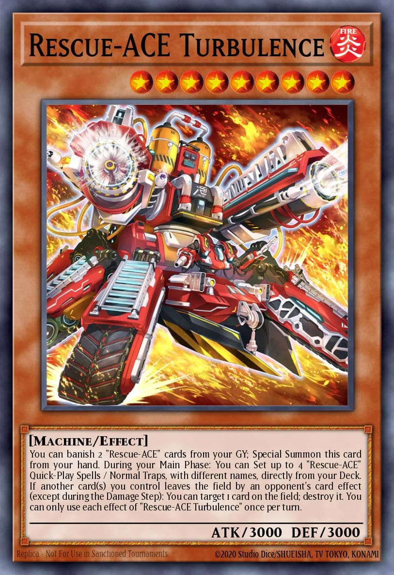 Carte Yu-Gi-Oh! Rescue-ACE Turbulence #007 — Amazing Defenders
