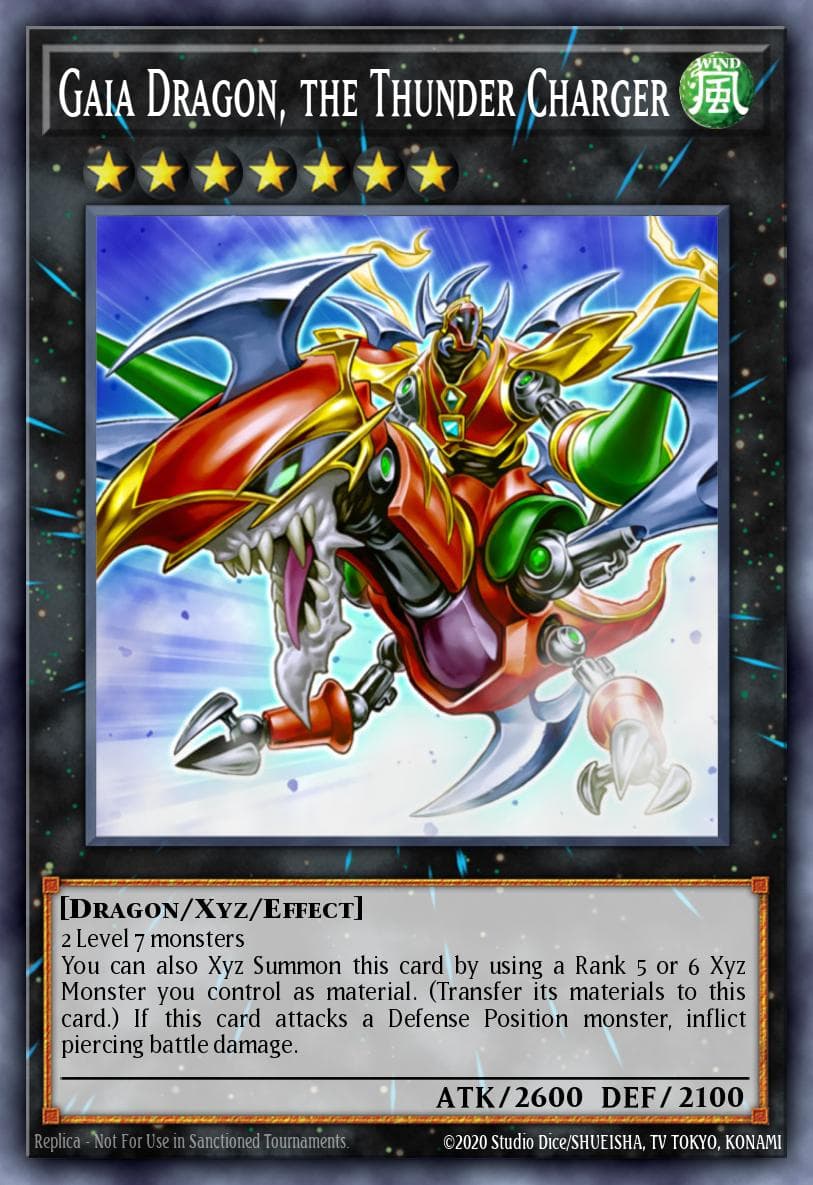 Carte Yu-Gi-Oh! Gaia Dragon, the Thunder Charger #001 — Astral Pack Seven
