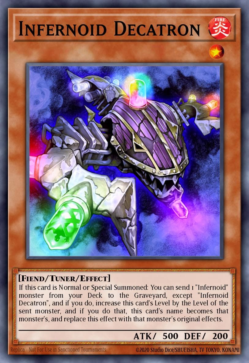 Carte Yu-Gi-Oh! Infernoid Decatron #069 — Battles of Legend: Terminal Revenge
