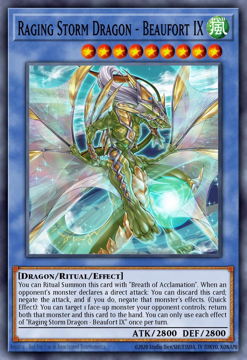 Carte Yu-Gi-Oh! Raging Storm Dragon - Beaufort IX #082 — Blazing Vortex