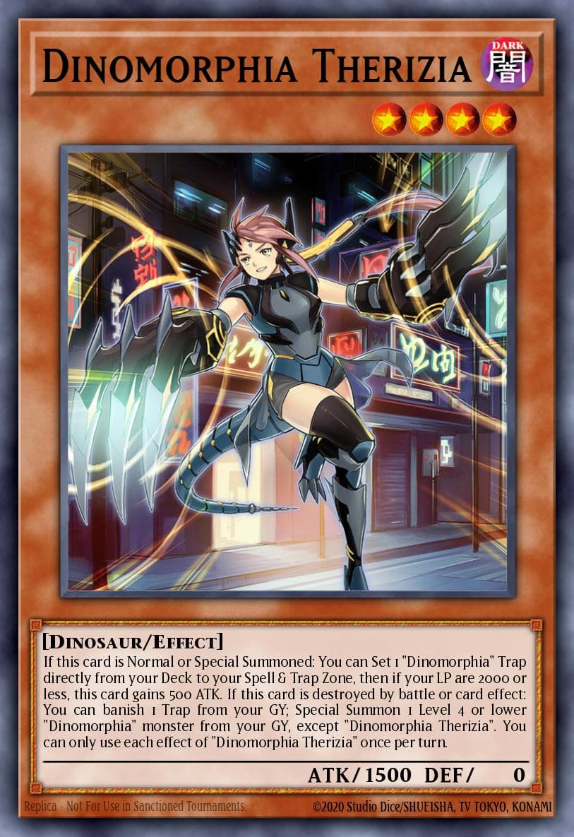 Carte Yu-Gi-Oh! Dinomorphia Therizia #009 — Battle of Chaos