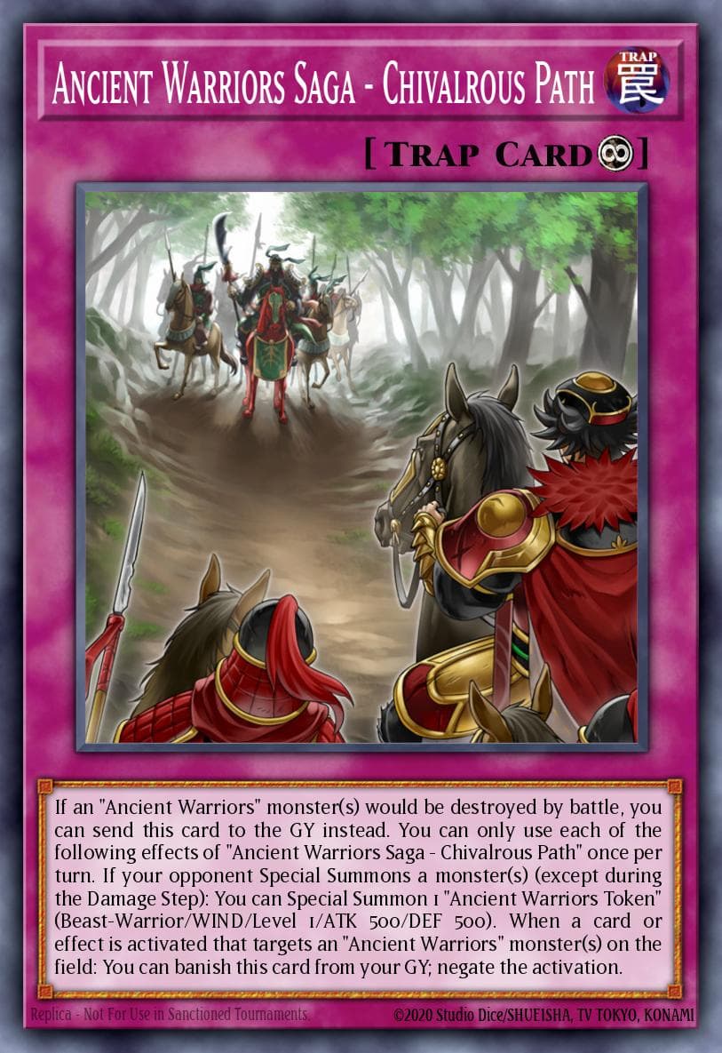 Carte Yu-Gi-Oh! Ancient Warriors Saga - Chivalrous Path #074 — Blazing Vortex