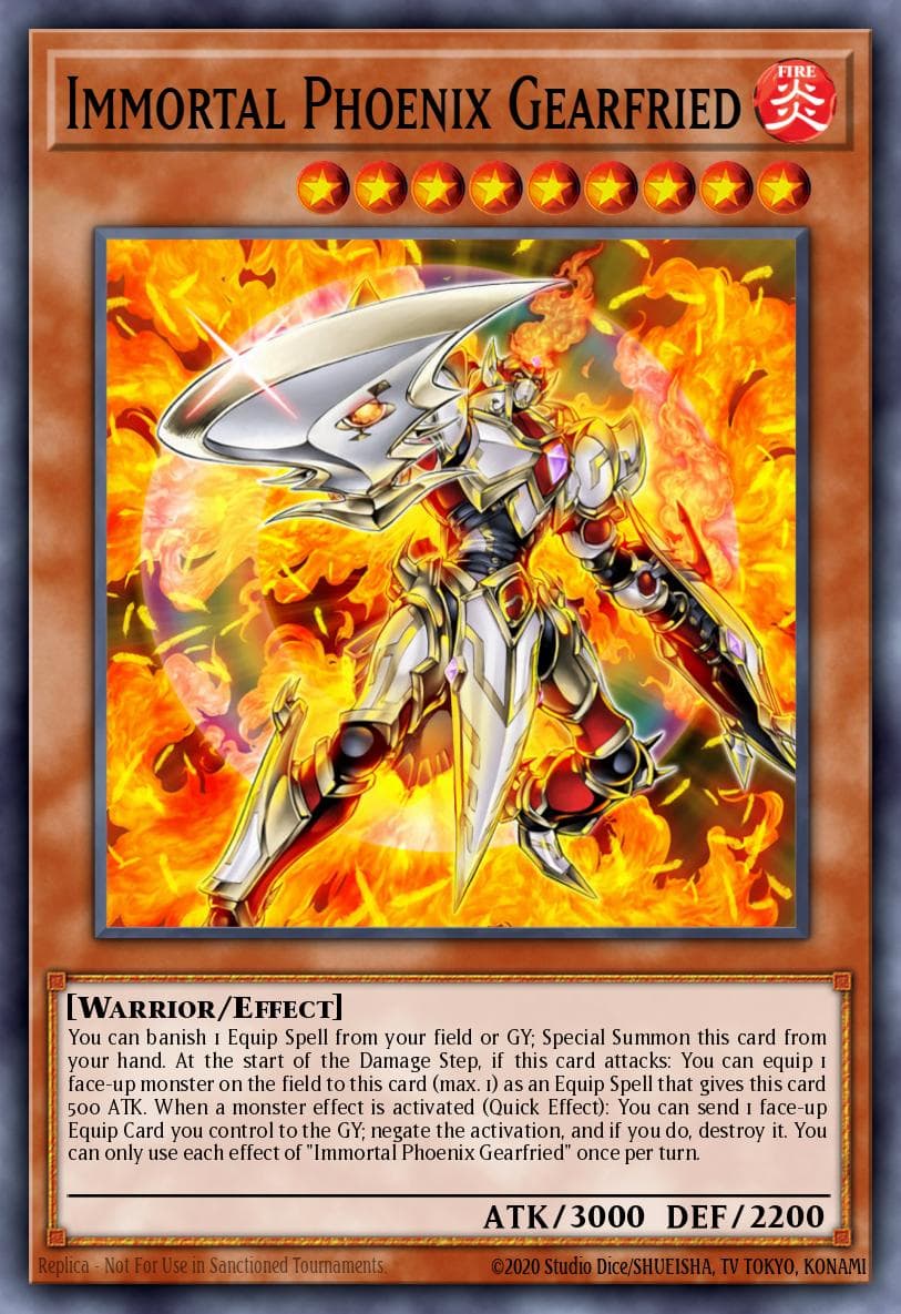 Carte Yu-Gi-Oh! Immortal Phoenix Gearfried #049 — Amazing Defenders