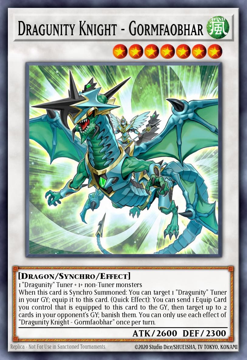 Carte Yu-Gi-Oh! Dragunity Knight - Gormfaobhar #045 — Blazing Vortex