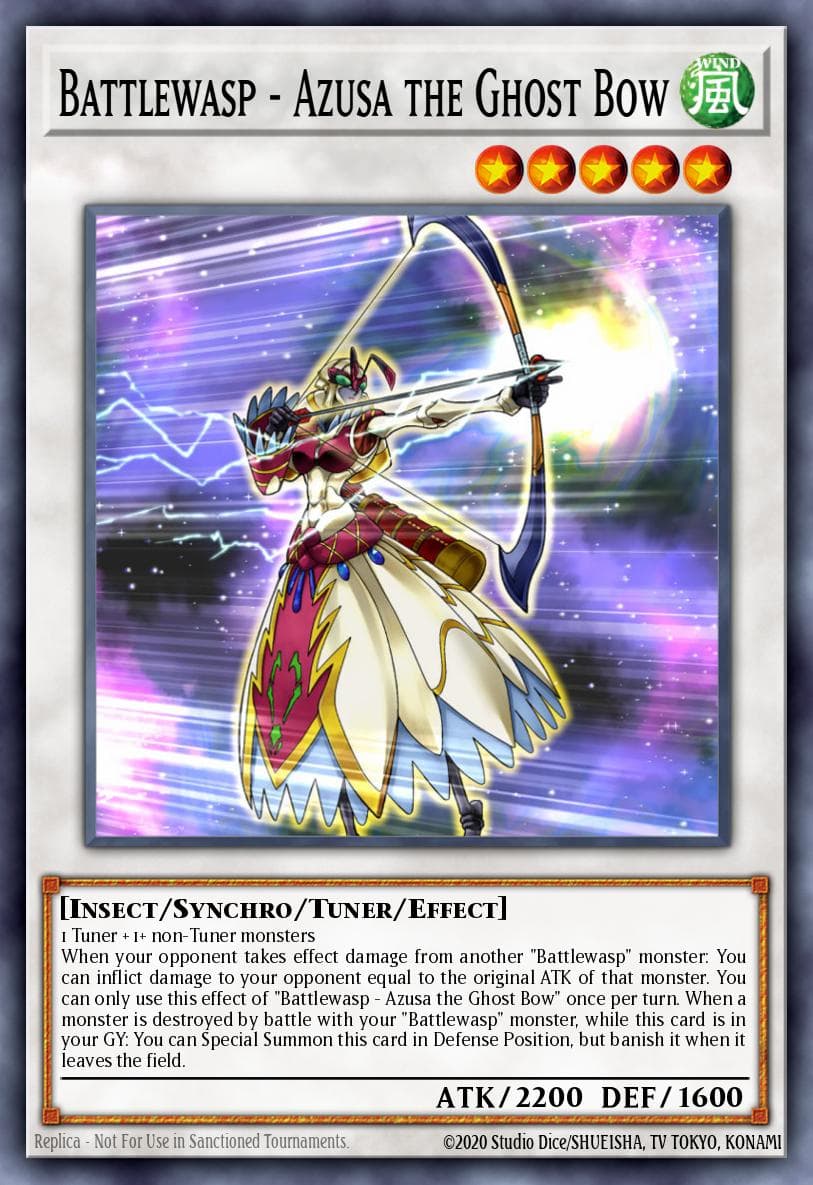 Carte Yu-Gi-Oh! Battlewasp - Azusa the Ghost Bow #036 — Battles of Legend: Hero's Revenge
