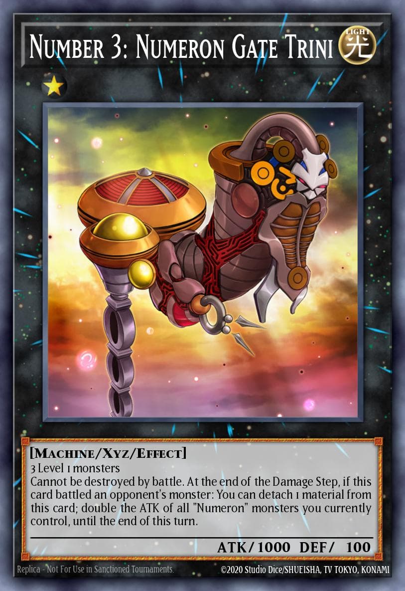Carte Yu-Gi-Oh! Number 3: Numeron Gate Trini #024 — Battles of Legend: Armageddon