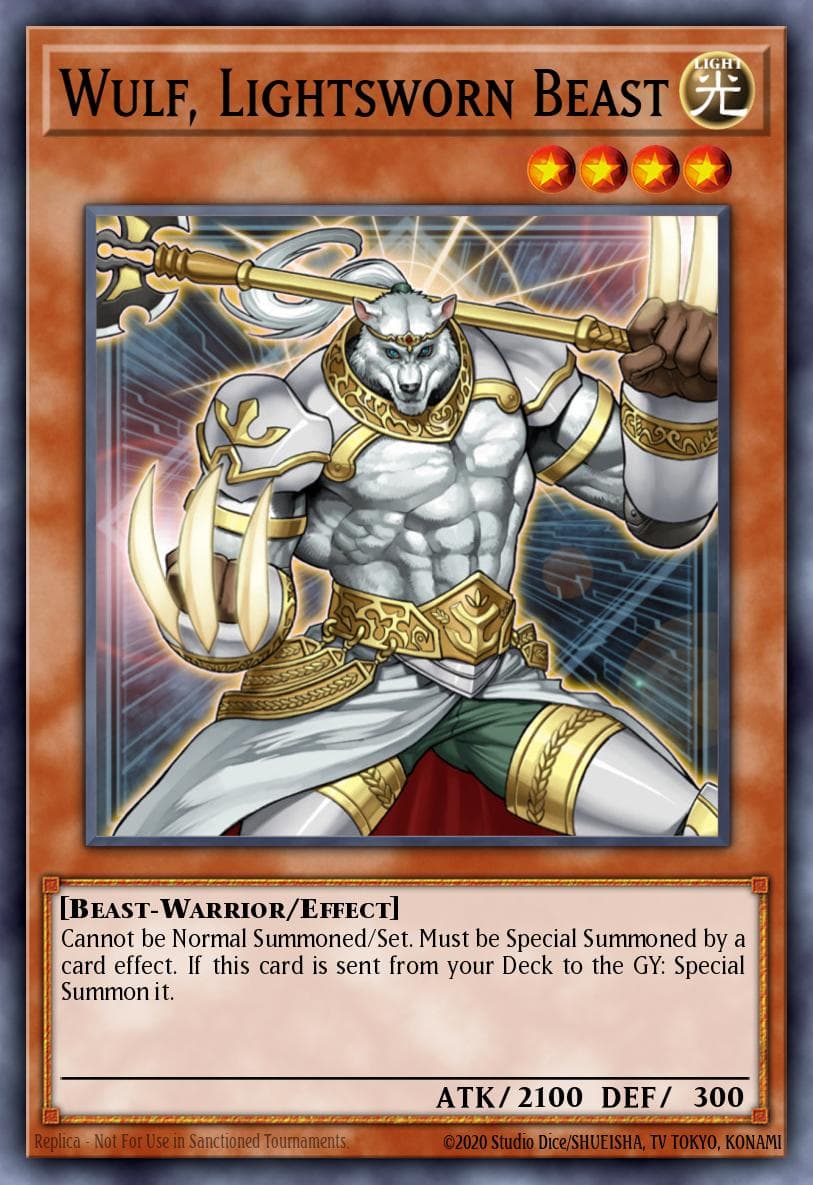 Carte Yu-Gi-Oh! Wulf, Lightsworn Beast #058 — Battles of Legend: Chapter 1
