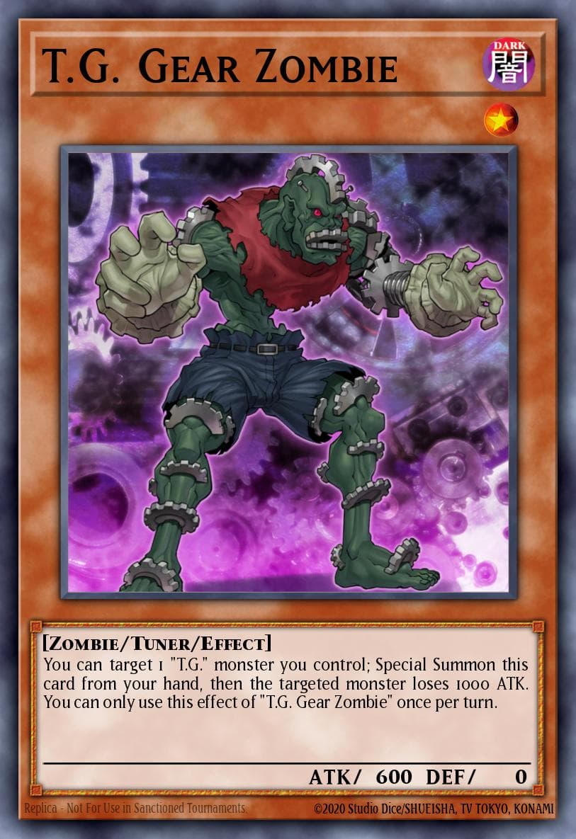 Carte Yu-Gi-Oh! T.G. Gear Zombie #023 — Battles of Legend: Hero's Revenge