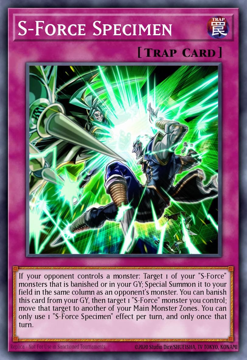 Carte Yu-Gi-Oh! S-Force Specimen #071 — Blazing Vortex