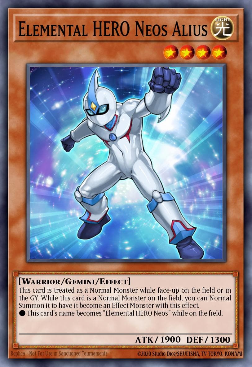 Carte Yu-Gi-Oh! Elemental HERO Neos Alius #138 — Battles of Legend: Chapter 1