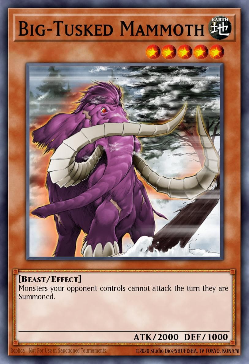 Carte Yu-Gi-Oh! Big-Tusked Mammoth #013 — War of the Giants: Round 2
