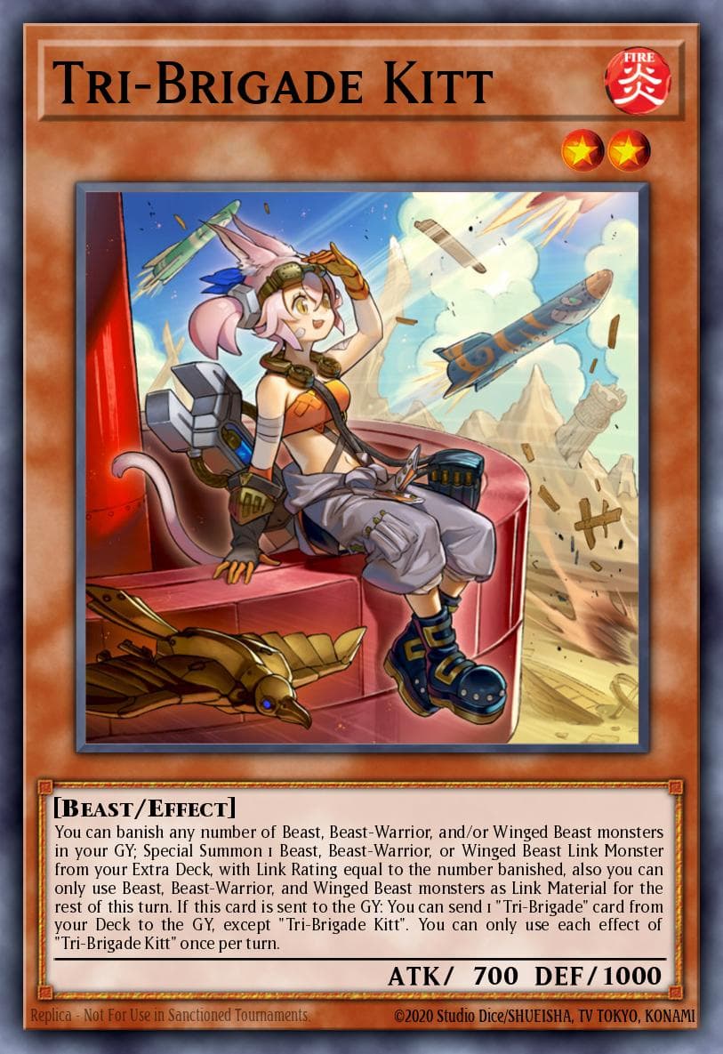 Carte Yu-Gi-Oh! Tri-Brigade Kitt #010 — Blazing Vortex