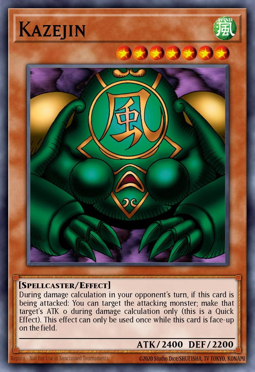 Carte Yu-Gi-Oh! Kazejin #004 — War of the Giants: Round 2