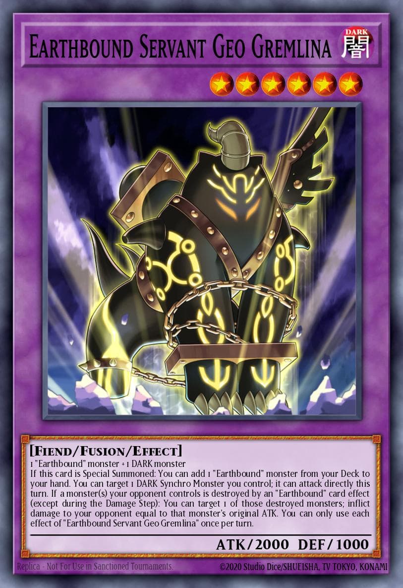 Carte Yu-Gi-Oh! Earthbound Servant Geo Gremlina #031 — Age of Overlord