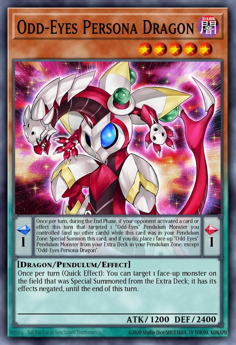 Carte Yu-Gi-Oh! Odd-Eyes Persona Dragon #074 — Battles of Legend: Crystal Revenge