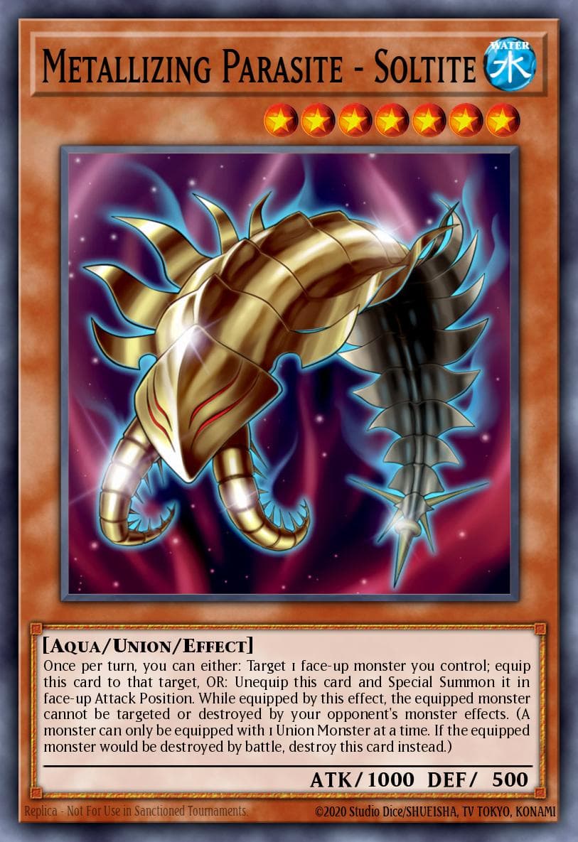 Carte Yu-Gi-Oh! Metallizing Parasite - Soltite #034 — Abyss Rising