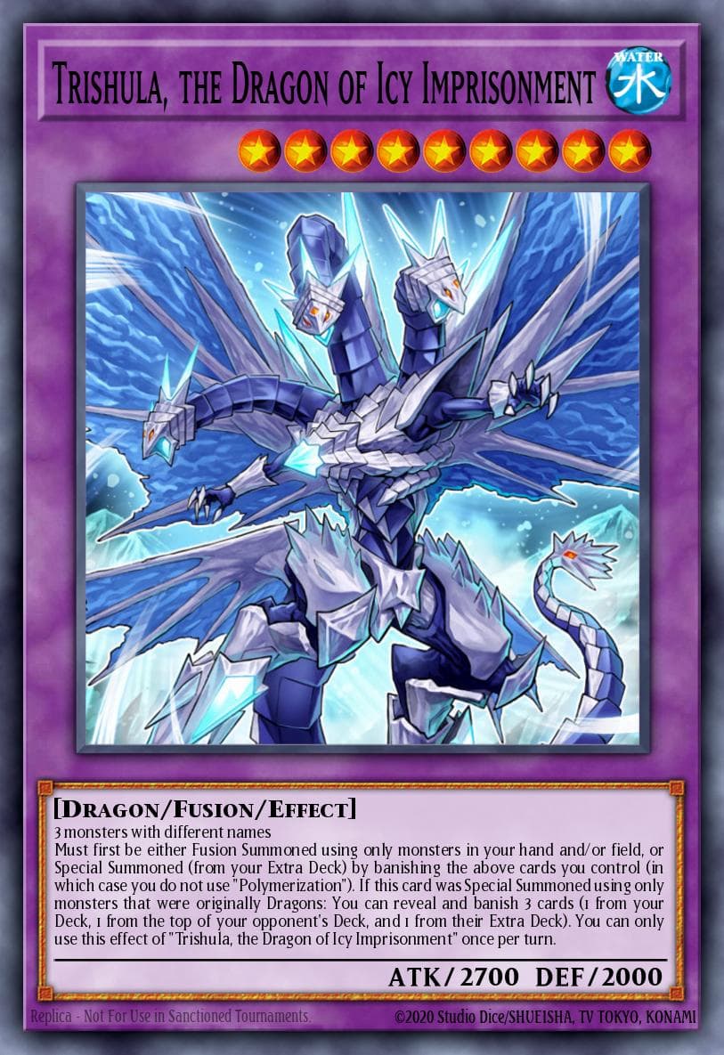 Carte Yu-Gi-Oh! Trishula, the Dragon of Icy Imprisonment #048 — Battles of Legend: Armageddon