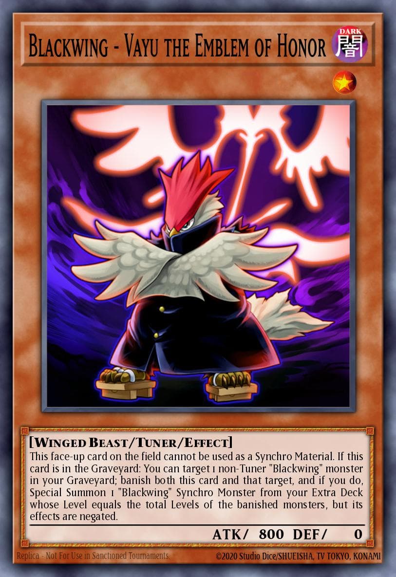Carte Yu-Gi-Oh! Blackwing - Vayu the Emblem of Honor #005 — Ancient Prophecy