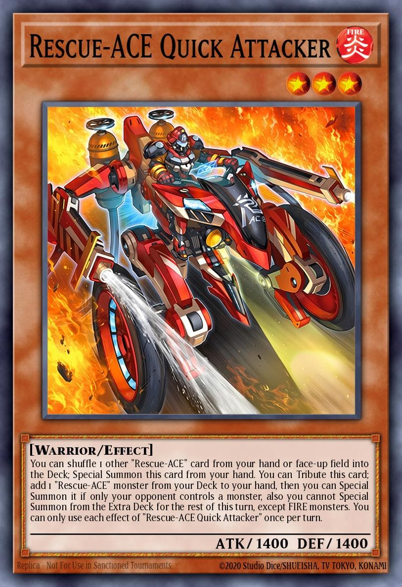 Carte Yu-Gi-Oh! Rescue-ACE Quick Attacker #023 — Burst Protocol