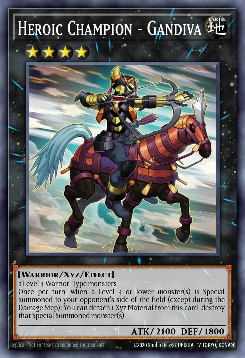 Carte Yu-Gi-Oh! Heroic Champion - Gandiva #124 — Battle Pack 3: Monster League