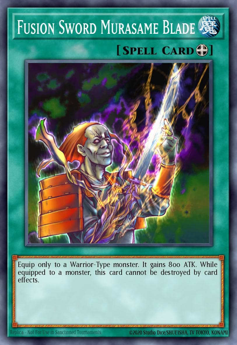 Carte Yu-Gi-Oh! Fusion Sword Murasame Blade #143 — Battle Pack 3: Monster League